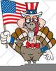 Waving Turkey Clipart Image