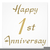 Th Wedding Anniversary Clipart Image