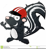 Free Cartoon Skunk Clipart Image