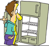 Broken Freezer Clipart Image