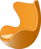Modchair-orange Clip Art