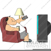 Lazy Man Clipart Image