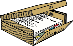 Full File Box Clip Art