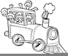 Free Train Clipart Black And White Image