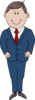 Man In Suit Clip Art