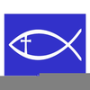 Christian Fish Outline Clipart Image