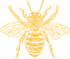 Yellow Bee Clip Art