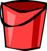 Red Bucket Clip Art