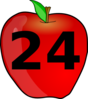 Counting Apple Clip Art