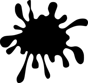 Splat-black Clip Art