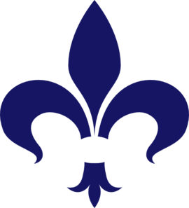 Navy Fleur De Lis Clip Art
