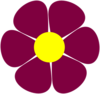 Maroon Flower Clip Art