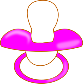 Pink Pacifier Clip Art