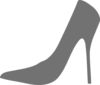 High Heel Gray Clip Art