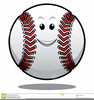 Smiley Face Baseball Clipart Image