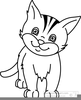 Free Black Cat Clipart Image