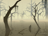 Spooky Creek Clipart Image