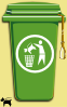 Dog Trash Can Clip Art