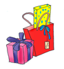 Free Birthday Presents Clipart Image