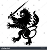 Lion Heraldry Clipart Image