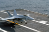 F/a-18e Makes An Arrested Landing Aboard Uss Carl Vinson Image