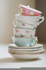 Stacked Teacups Clipart Image