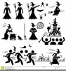 Broomstick Clipart Black And White Image