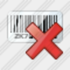 Icon Bar Code Delete Image