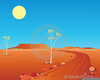 Hot Desert Clipart Image