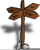 Free Clipart Of Crossroads Image