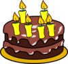 6th Birthday Cake Clip Art