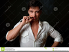 Man Smoking Cigar Clipart Image