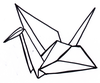 Paper Crane Clipart Image