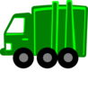 Lime Green Garbage Truck Clip Art