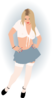 School Girl Clip Art