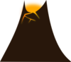 Simple Volcano Clip Art