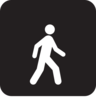 Walking Man Black Clip Art