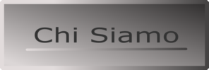 Silver Rectangle Button Chi  Siamo Clip Art