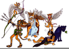 Roman Gods And Goddesses Clipart Image