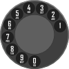 Rotary Dialer Clip Art