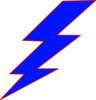 Blue Lightning Bolt Clip Art