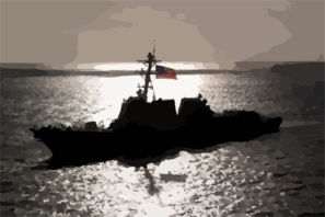 The Newly Commissioned Uss Chafee (ddg 90) Sails Into Its New Homeport Of Pearl Harbor, Hawaii. Clip Art
