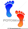 Clipart Of Footprint Impressions Image