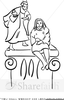 Satan Tempts Jesus Clipart Image