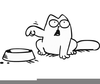 Hungry Cat Clipart Image