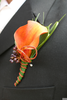 Orange Lily Boutonniere Image