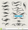 Flourish Swirls Clipart Image