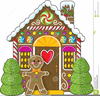 Free Clipart Of Gingerbread Houses Image