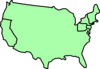 Red Map Usa.png Clip Art