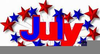 July Clip Art Image